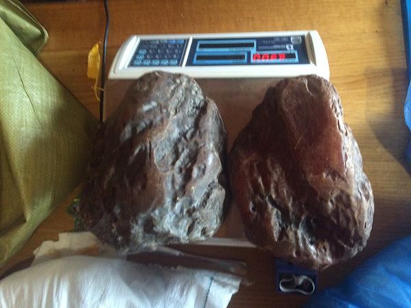 Два камня потянули на 3,3 кг. Фото: В.Мыколайчук