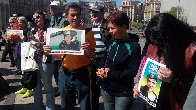 Митинг в поддержку Савченко. Фото: УНН