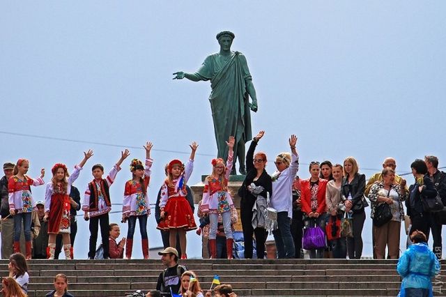 <p><span>Флешмоб в Одесі. Фото: dumskaya.net</span></p>