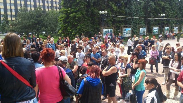 Митинг в Макеевке. Фото: соцсети