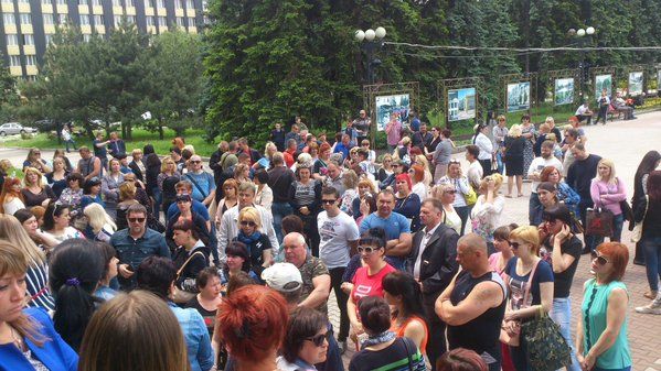 Митинг в Макеевке. Фото: соцсети
