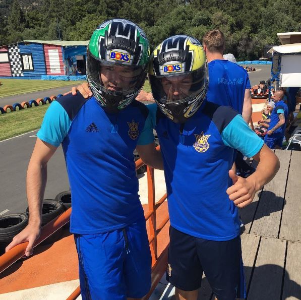 Евгений Коноплянка и Евгений Шахов после заезда. Фото Instagram