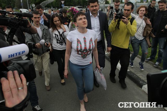 <p>Надія Савченко повернулася в Україну. Фото: "Сегодня"</p> | Фото: Вiталiй Лазебник