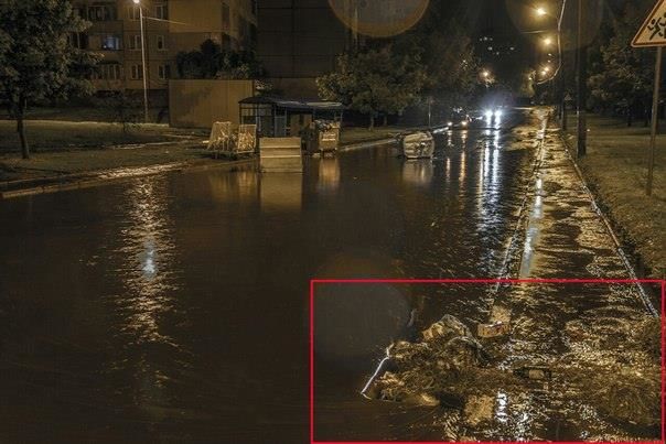 Потоп среди города. Фото: facebook.com