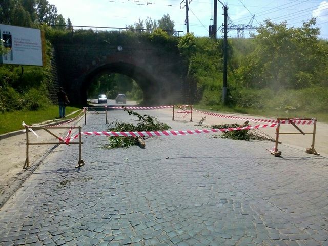 На месте инцидента. Фото: патрульная полиция Львова