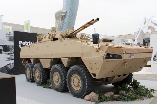 Emirates Defense Technology (ОАЭ). Производитель военной техники под брендом Enigma. На снимке — бронетранспортёр Enigma AMFV (2015), самая что ни на есть свежая модель.<br />
