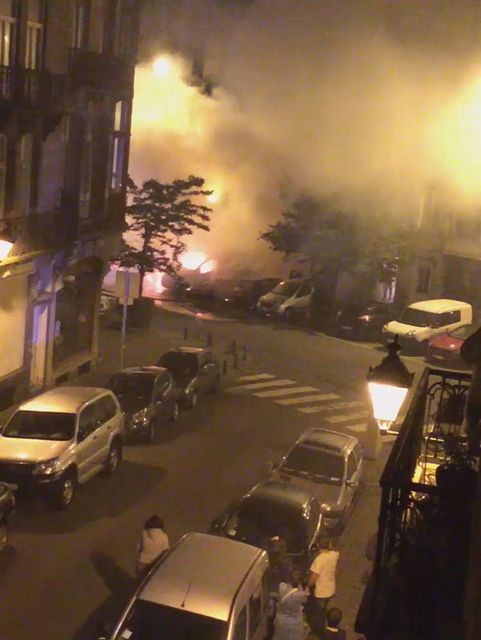 <p>На місці вибуху. Фото: twitter.com</p>
