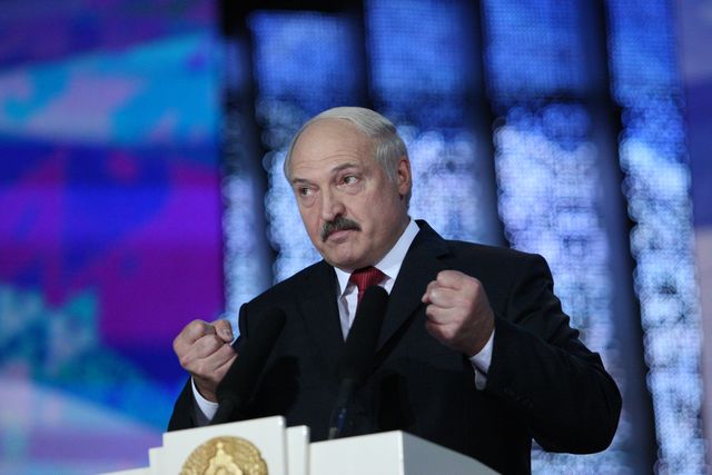 Лукашенко. Його промовою конкурс починається щороку | Фото: Анатолiй Бойко