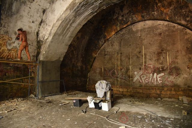 Коммунальщики реставрируют подземелья под Потемкинской лестницей. Фото: timer-odessa.net