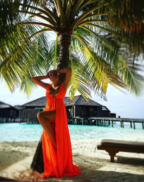 <p>Дубцова відпочиває на Мальдівах. Фото: instagram.com/dubtsova_official</p>