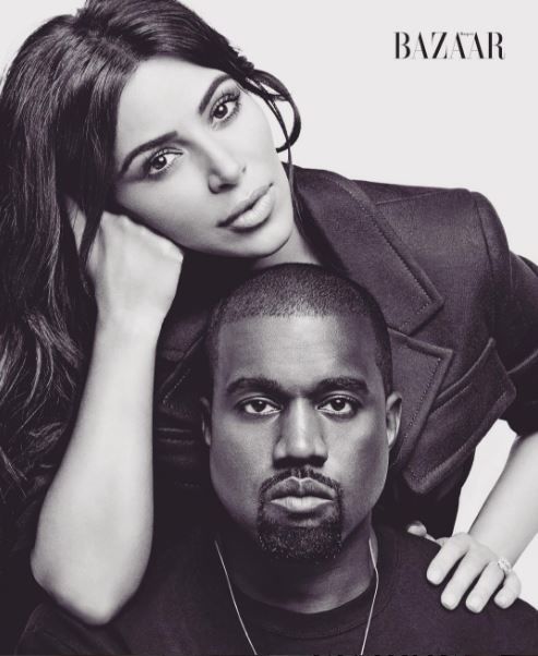 Ким снялась в фотосессии с мужем. Фото: instagram.com/kimkardashian