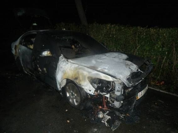 <p><span>Автомобіль згорів дотла. Фото: kyiv.npu.gov.ua</span></p>
