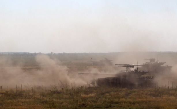 Танковые бои на полигоне. Фото: mil.gov.ua