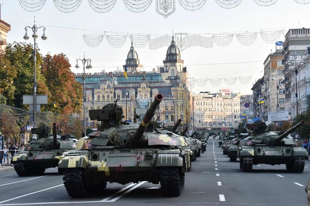В Киеве готовятся к празднованию Дня Независимости. Фото: AFP