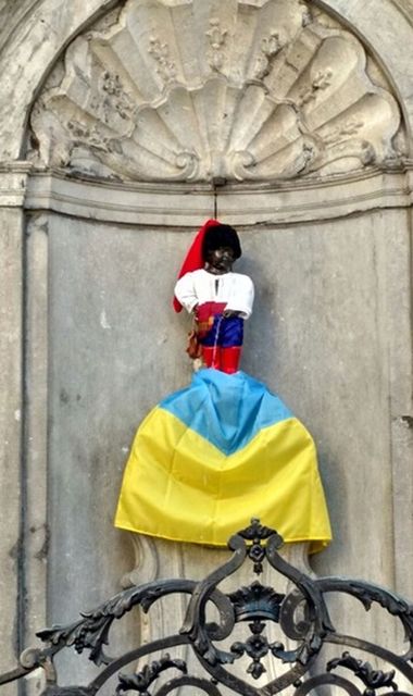 <p><span>"Хлопчик, який пісяє" став українцем. Фото: Твіттер</span>.&nbsp;</p>