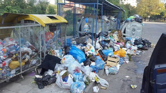 Львов усыпан мусором. Фото: соцсети