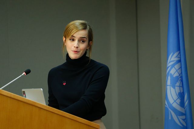 Эмма во время выступления в ЮНЕСКО. Фото: AFP