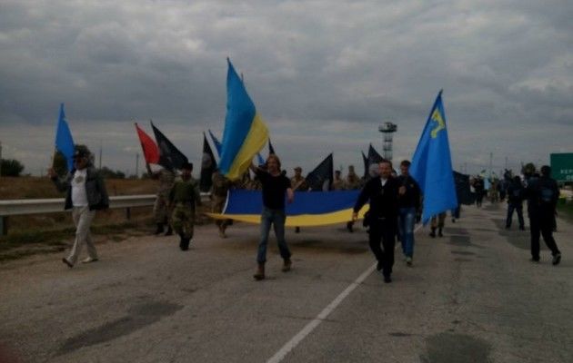 Годовщина блокады Крыма. Фото: Facebook