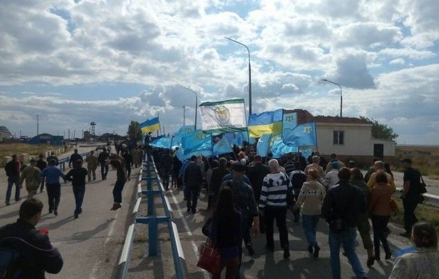 Годовщина блокады Крыма. Фото: Facebook