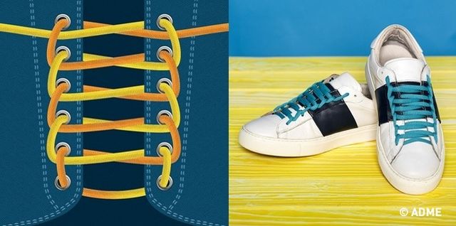Интересно завязанные шнурки могут стать изюминкой вашего образа. Фото: adme.ru