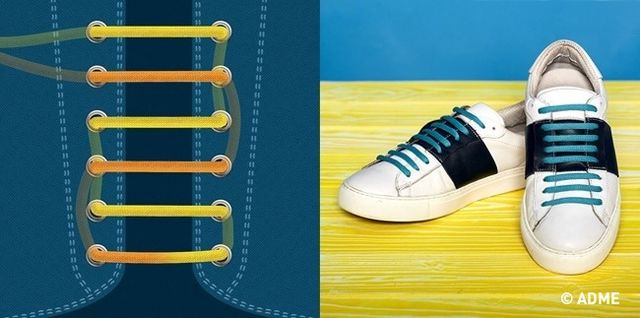 Интересно завязанные шнурки могут стать изюминкой вашего образа. Фото: adme.ru