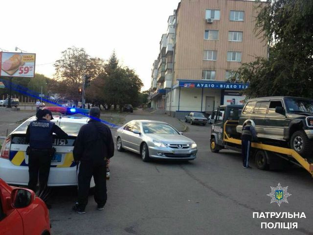 Пьяное ДТП в Кропивницком. Фото: патрульная полиция