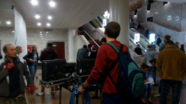 <p>На станції метро готуються до зйомок</p> | Фото: Олександр Марущак