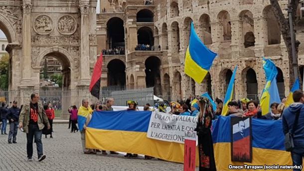<p>У Римі пройшла акція "Stop Putin's War in Ukraine"</p>