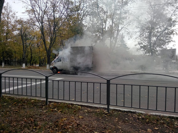 Машина загорелась на ходу. Фото: полиция