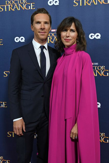 <p>Бенедикт Камбербетч з дружиною. Фото: AFP</p>