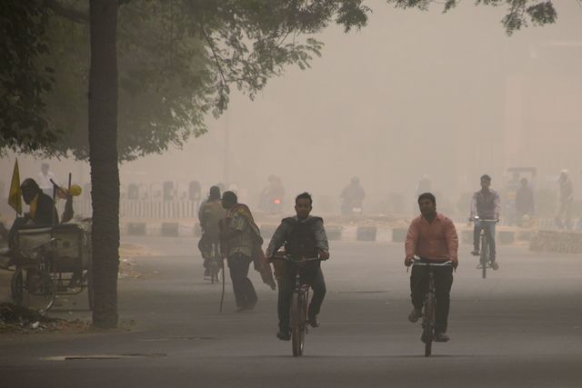 <p><span>Забруднення повітря перевищено в 70 разів</span>, фото AFP</p>