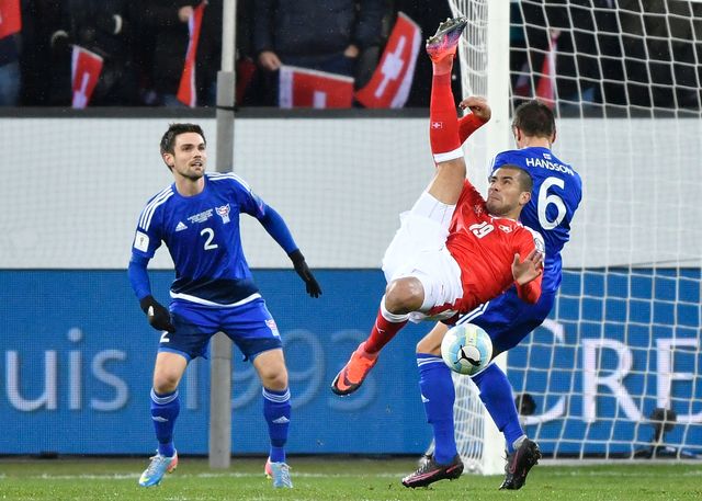 Швейцария – Фарерские острова – 2:0. Фото AFP