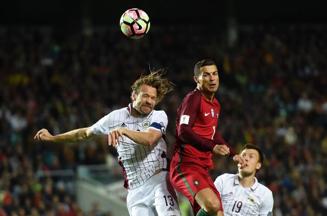 Португалия – Латвия – 4:1. Фото AFP