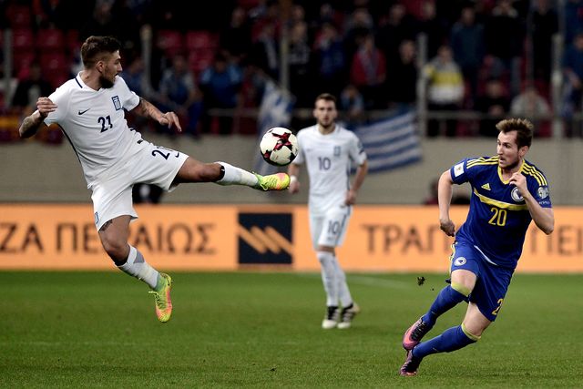 Греция – Босния и Герцеговина – 1:1. Фото AFP