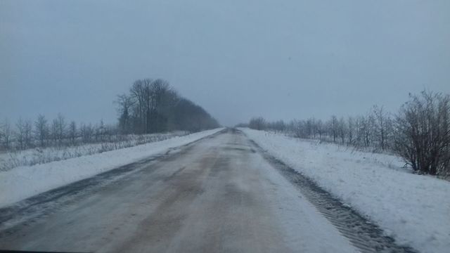Снега на дорогах. Фото: ГСЧС