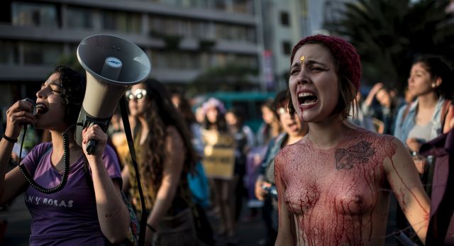 В Чили прошла демонстрация против гендерного насилия. Фото: AFP
