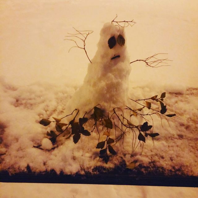 Снеговик на Закревского. Фото: vk.com/troyeshchyna_array