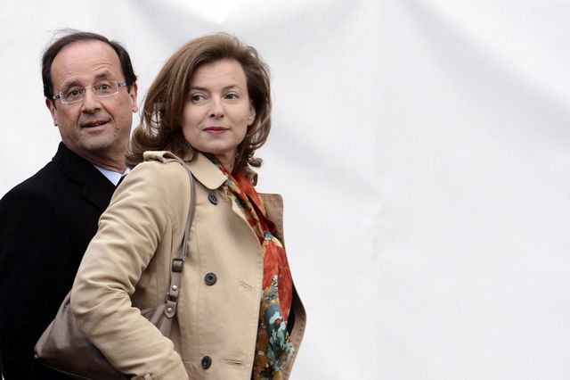 Олланд з колишньою подругою Валері Трієрвейлер. Фото: AFP