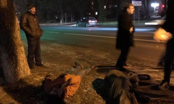 Пьяный сотрудник СБУ сбил двух людей в Ужгороде. Фото: Виталий Глагола 