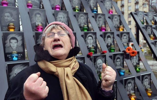21 ноября 2016 года. В Киеве отметили День достоинства и свободы, третью годовщину Евромайдана. Фото: AFP