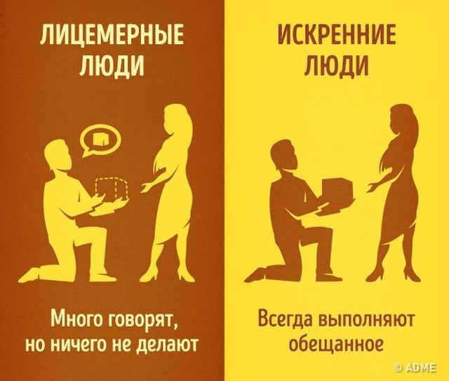 <p>Відрізнити лицеміра від щирої людини легко. Фото: adme.ru</p>