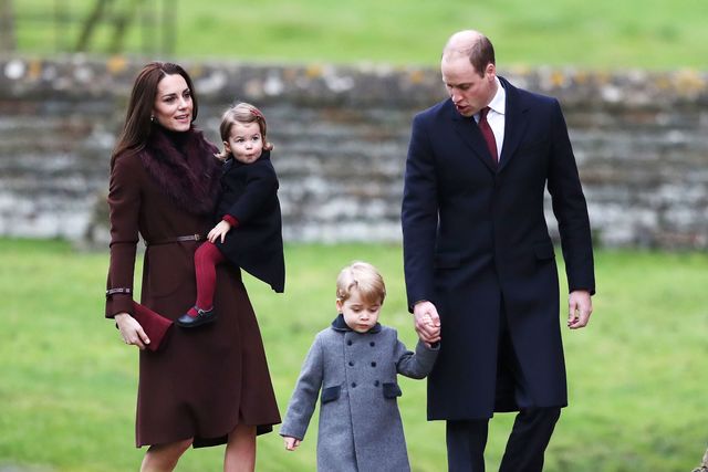 <p>Принц Джордж з батьками і сестрою. Фото: AFP</p>