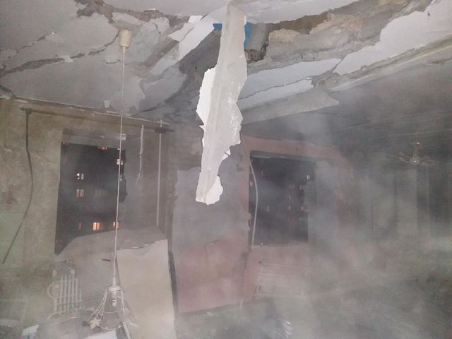 <p>У Сумах обрушився багатоповерховий будинок. Фото: ДСНС</p>