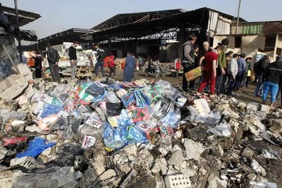 В Багдаде произошел мощный взрыв. Фото: AFP