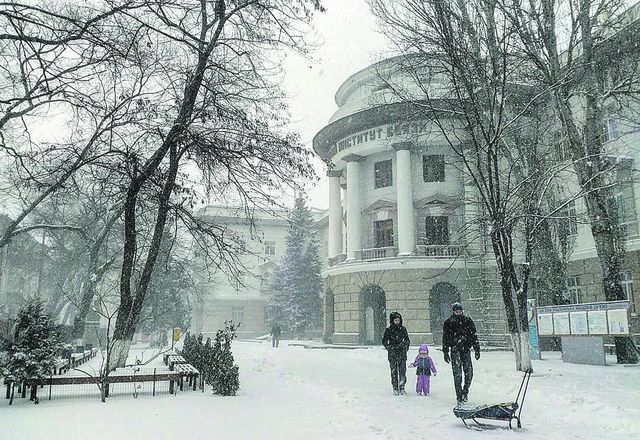 Зима в Одесі. Різдво здивувало городян низькою температурою і снігом. Фото: vk.com