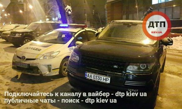 Инцидент на парковке возле элитного ресторана в Киеве. Фото: dtp.kiev.ua