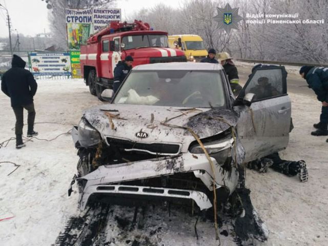 На месте аварии. Фото: rv.npu.gov.ua