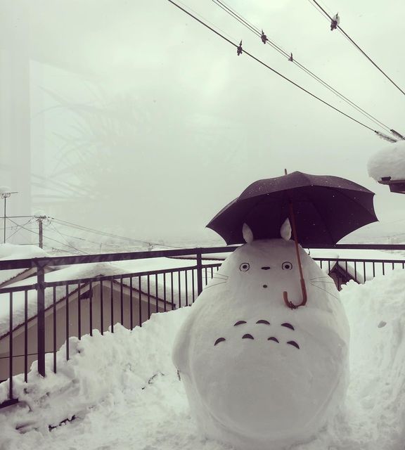 Японские снеговики. Фото: соцсети