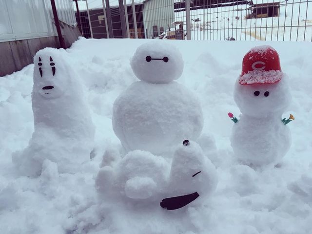 <p>Японські сніговики. Фото: соцмережі</p>