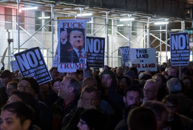 В Нью-Йорке состоялся митинг против Трампа. Фото: AFP